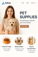 Fournitures professionnelles pour animaux de compagnie Services de conception de sites Web Créations d'agences Web de confiance Plateformes de commerce électronique modernes et abordables