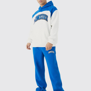 Nuevo conjunto de chándal con capucha de algodón orgánico 2025, chándal personalizado para hombre con pantalones y Sudadera con capucha - Product Image 1