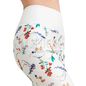 Phong cách giản dị của phụ nữ yoga xà cạp chất lượng cao chống vi khuẩn Trọng lượng nhẹ đàn hồi eo dệt kim vải Made Pakistan bán buôn - Product Image 6