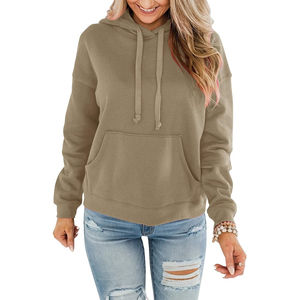 2025 Top Trending Best New Women's Gym Hoodie Alta calidad 100% algodón Fleece Jersey de manga larga Invierno tejido logotipo personalizado - Product Image 1