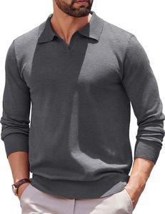 Camisa de Manga Larga para Hombre 100% Algodón al por Mayor, Cuello Camisero, Estilo Casual de Negocios, Secado Rápido, Anti-Pilling - Product Image 2