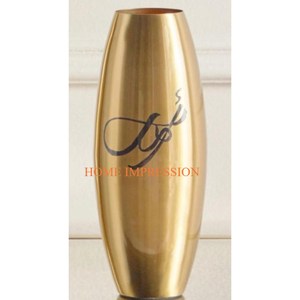 Vases à fleurs vintage plaqués or pour la décoration de la maison, vases classiques en métal de luxe en laiton massif de qualité supérieure pour fleurs de table d'intérieur - Product Image 3