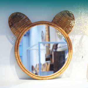 Miroir en rotin miroirs décor mur artisanat décoratif mur miroir en rotin pour la maison fabriqué au Vietnam - Product Image 5