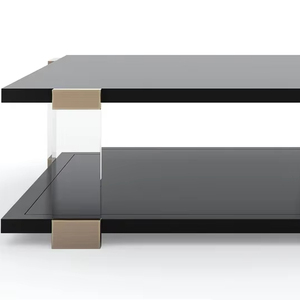 Mesa de Centro Caracole I'll Take the Corner con Acabado Negro Tuxedo - Product Image 1
