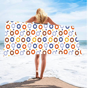 Serviette de plage absorbant l'eau en coton pur polyester de style unique 2024 élégante et pratique pour la plage - Product Image 3