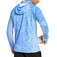 Haute qualité 100% Polyester à manches longues UV Protection solaire Performance OEM Polyester respirant pêche t-shirt