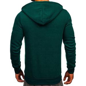 Kivotech-Sudadera personalizada de 100% algodón para hombre, sudadera con cremallera y logotipo para otoño, ropa deportiva transpirable - Product Image 3