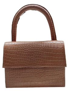 New Arrival <b>Women's</b> Genuine Leather Crossbody <b>Bag</b> Handcrafted Traditional Design Zipper Closure Chain Decoration Brown Color - Product Image 5