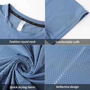 Conjunto Deportivo para Hombre, Transpirable, Camiseta y Pantalones Cortos, 2 Piezas, Conjunto de Fitness para Hombre, Cómodo - Product Image 5