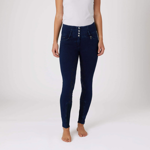 Jodhpurs ecuestres profesionales para mujer que ofrecen paneles transpirables ajustados, cintura ergonómica y costuras duraderas a la venta - Product Image 1