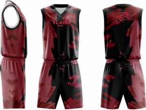 Ensemble de maillots de basket-ball de haute qualité pour hommes impression numérique personnalisable chemise de sport respirante hauts shorts vêtements de basket-ball - Product Image 3