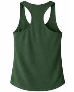 Manufacturer Customized Women Dark Green Racerback Tank <b>Top</b> <b>Sleeveless</b> O Neck Soft Stretch Casual Workout Fitness Gym SummerVest - Product Image 5