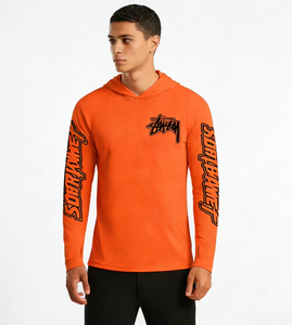 Sweat à capuche de pêche personnalisé, respirant, léger, à manches longues, protection UV, séchage rapide, évacuation de l'humidité, en polyester - Product Image 4