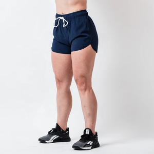 Shorts de sport décontractés taille haute pour femmes, grande taille, confortables, respirants, séchage rapide, mélange de polyester élastique, personnalisés - Product Image 2