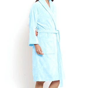 Peignoir en fibre de bambou pour femmes Peignoir respirant à manches longues Kimono Vêtements de nuit OEM Service Couleurs personnalisées - Product Image 2