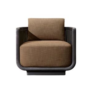 Noirvesta The Langham - Sillón de Jardín Moderno de Mimbre, Sillón de Patio para Exteriores, Colección de Muebles de Lujo para Resort - Product Image 2
