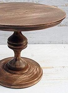 แท่นวางเค้กไม้ทรงกลมทำด้วยมือสำหรับเสิร์ฟขนมเค้กเหมาะสำหรับงานแต่งงานของคาเฟ่และงานเฉลิมฉลองที่ทำโดยการจัดแนวเอเพ็กซ์ - Product Image 4