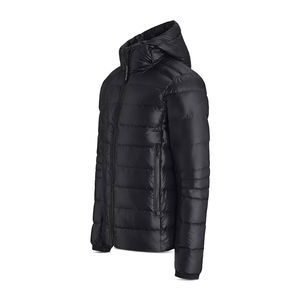 Veste matelassée imperméable de haute qualité pour homme, style streetwear décontracté, hiver, logo frontal, extérieur, écologique, rembourrage uni, teinture unie - Product Image 5