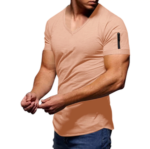 Camiseta de Moda para Hombre, Transpirable, Ecológica, de Corte Regular, Ligera, de Media Manga, en Tejido de Rizo, Personalizable, Ropa Casual - Product Image 2