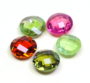 AAA ++++ Grado Bio Turmalina Piedra Checker Briolette Turmalina Piedra preciosa Turmalina Piedra redonda Tamaño 8x8mm - Product Image 5