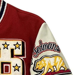 Transpirable Cómodo Uso al aire libre Hombres y mujeres Varsity Jacket Ropa de moda más vendida Chaquetas universitarias genuinas - Product Image 4
