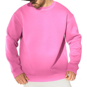 Activewear suave Fitness tela sudadera para hombres básicos algodón mezclado transpirable peso pesado sudadera para hombres - Product Image 3