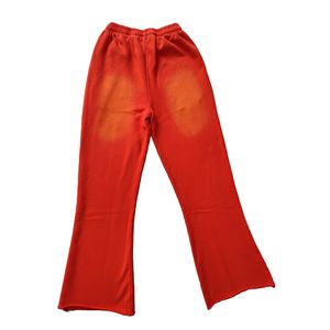 Pantalon de jogging en coton spandex délavé à l'acide pour hommes, léger et décontracté, avec fermeture à cordon d'impression bouffante - Product Image 3