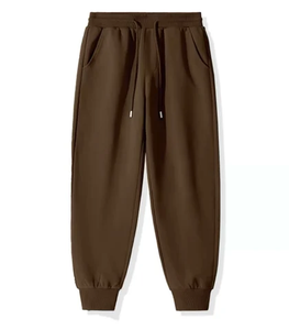 Pantalon de survêtement à jambe droite en molleton épais brodé personnalisé pour homme, style vintage délavé à l'acide - Product Image 3