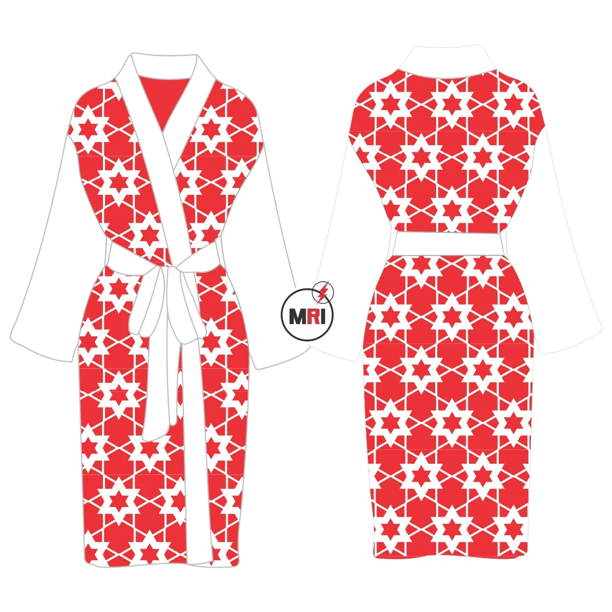 Setelan pakaian tidur wanita gaun sutra dibuat dicetak nyaman merah hitam putih kualitas tinggi jubah khusus gaun tidur wanita