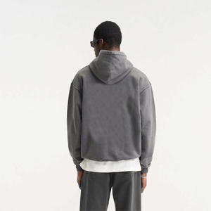 Top Premium qualité hommes 100 coton surdimensionné poids lourd pull à capuche goutte épaule Streetwear brodé pour l'hiver - Product Image 6