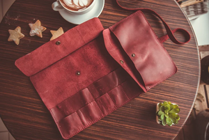 2024กระเป๋าใส่ดินสอเครื่องมือทำจากหนังย้อนยุคล่าสุดกระเป๋าเครื่องสำอางขนาดเล็กสำหรับสำนักงานและโรงเรียนที่ทันสมัยและใช้งานได้จริง - Product Image 5