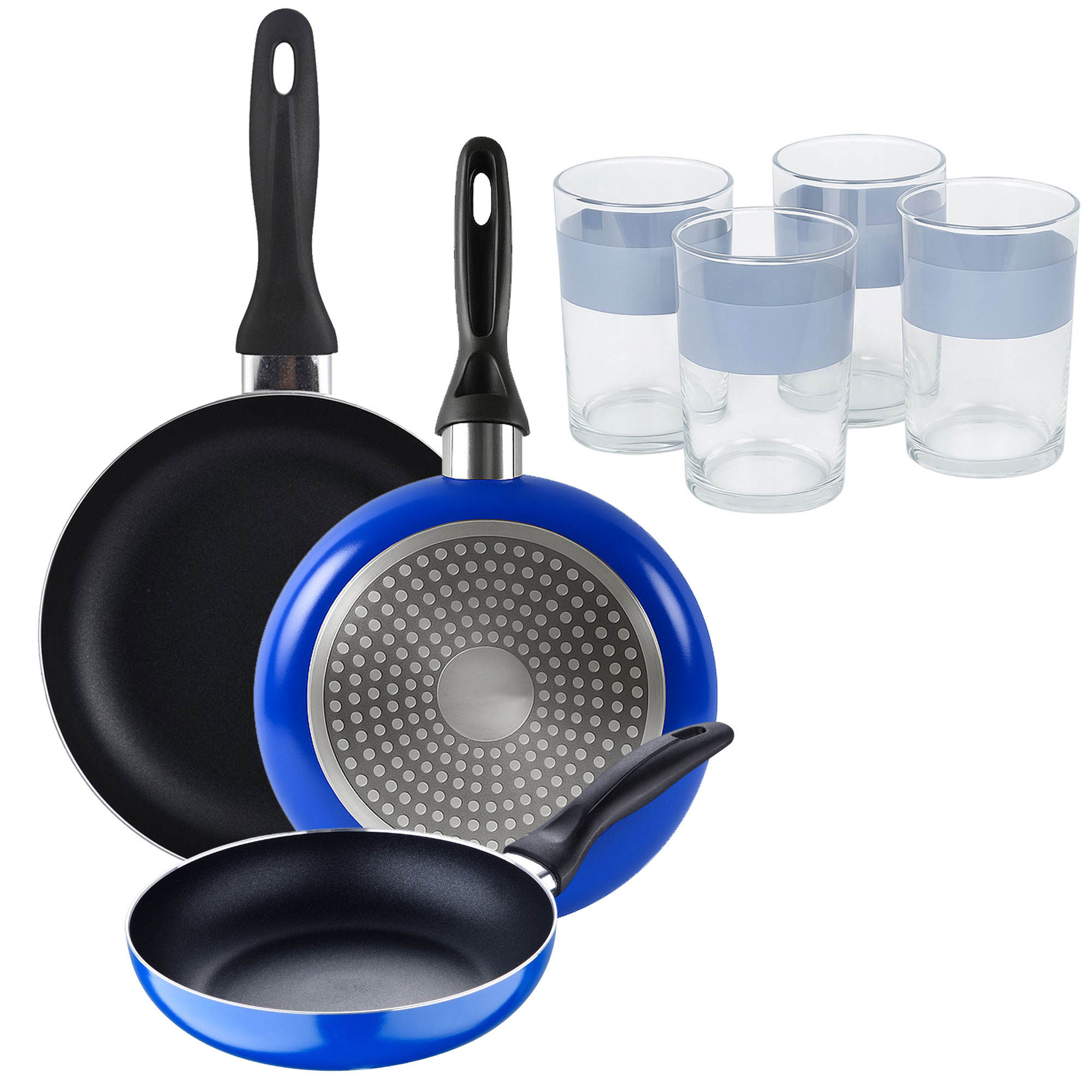 สีน้ำเงินและสีดำ