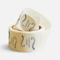 Étiquettes autocollantes en vinyle pour aliments, personnalisées, résistantes aux UV, écologiques, recyclables, imperméables, en couleur pleine, en rouleau