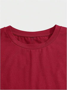 Camiseta de Hombre 100% Algodón Peinado, de Alta Calidad, Estilo Casual Urbano, con Estampado de Logotipo Frontal, Estilo Hip Hop - Product Image 5