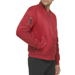 Chaqueta Bomber de Satén para Hombre, Diseño Nuevo, Estilo Casual, MOQ Bajo, Chaquetas de Satén Modernas para Hombre, Disponibles en Todas las Tallas - Product Image 6
