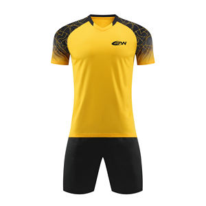 Uniformes de football Kits de football d'équipe en gros Polyester Impression par sublimation à séchage rapide Usine de vêtements de sport en vrac respirants vierges - Product Image 1