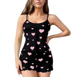 Nuevo Conjunto de Pijama de Verano para Hombre, Camiseta sin Mangas y Pantalones Cortos, Ropa de Dormir Suave de Poliéster - Product Image 3