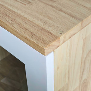 Contemporary 3-Tier Filing <b>Cabinet</b> with Glass Doors 120x40x126cm <b>Lockable</b> Rubber Wood for Office Workshop Bedroom-THS68036 - Product Image 5