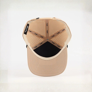 Wholesale Custom Side Tee Holder Breathable Golf Hat 5 Panel Rope <b>Cap</b> Laser Cut Ventilation Snapback Sports <b>Cap</b> Vietnam Supplier - Product Image 4