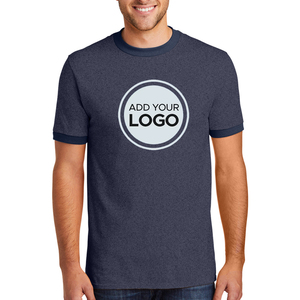 Camiseta personalizada Ringer para adultos hecha de algodón/fibra de bambú, añade tu propio diseño de texto - Product Image 3