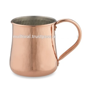 Handcrafted Pure Copper Moscow Mule Hammered Finished for Cold Drink Beer Wine Drinking Usage for Hotel Bar <b>Large</b> Copper <b>Mug</b> - Product Image 1