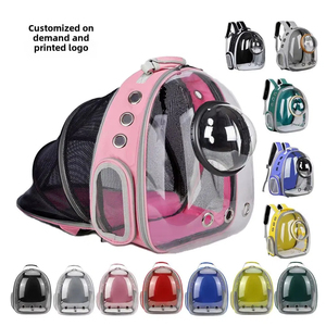 Mochila grande transpirable de viaje espacial <span class=keywords><strong>transparente</strong></span> de alta calidad <span class=keywords><strong>para</strong></span> <span class=keywords><strong>gatos</strong></span>, portador de mascotas al aire libre con cierre de cremallera de plástico de calidad - Product Image 2