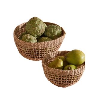 Bol de service et de stockage de fruits en jonc de mer naturel le plus vendu Vaisselle durable du Vietnam Prix de gros bon marché - Product Image 6