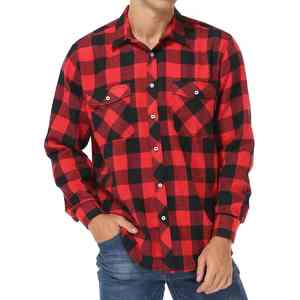 Premium <b>Mens</b> Flannel <b>Shirt</b> Long Sleeve Relaxed Fit Stylish Plaid Pattern <b>for</b> Outdoor <b>Work</b> and Everyday Wear <b>men's</b> <b>shirts</b> - Product Image 5