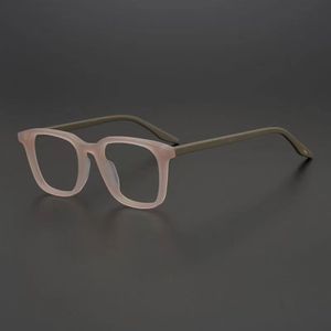 Gafas de luz azul para hombre de gama alta, Marco óptico Anti UV400 Simple Blanco marrón cuadrado Pc ordenador 2025 - Product Image 1
