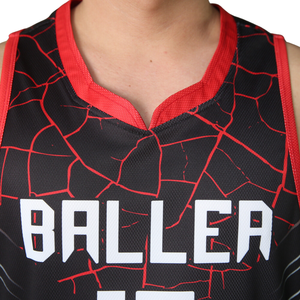 Uniformes de Baloncesto Unisex de Malla 100% Poliéster con Estampado por Sublimación Personalizado OEM, con Nombre y Número Personalizables - Product Image 2