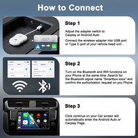 Nouvelle version 2023, adaptateur sans fil CarPlay Android Auto portable OEM, dongle CarPlay Android, certification CE, 2 ans de garantie