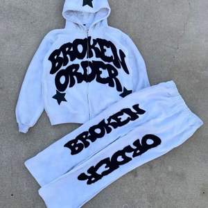 Haute qualité unisexe Baggy surdimensionné pull Sportswear Jogging costume avec sweat à capuche respirant et ensemble de pantalons de survêtement - Product Image 3