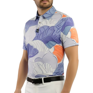 Logo personnalisé pour homme pour polo T-shirt 92% polyester 8% élasthanne Logo brodé Séchage rapide Respirant Polo pour homme - Product Image 1