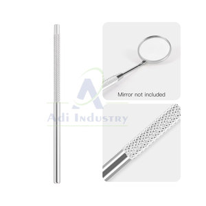 Poignées dentaires manuelles en acier inoxydable de haute qualité pour miroirs buccaux Poignée ergonomique Durable et réutilisable - Product Image 3
